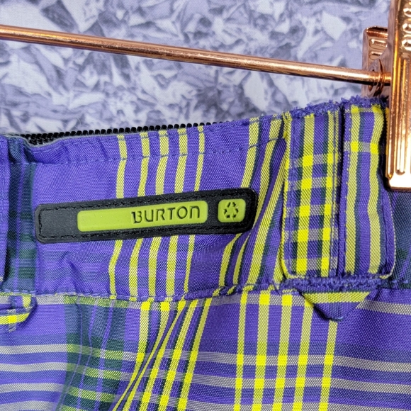 NWOT Burton Plaid Snow Pants - Picture 3 of 7